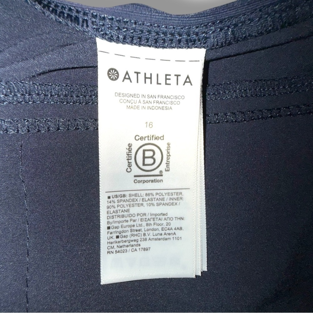 ATHLETA Brooklyn Mid Rise 16” Skort - Navy Women’s 16 - Picture 5 of 9